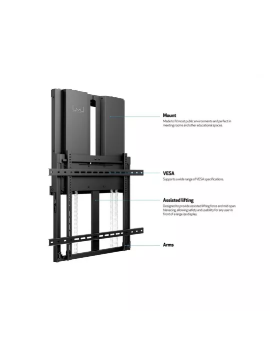 MULTIBRACKETS 7765 Support mural contrebalancé Multibrackets Counterbalanced Wallmount HD 40-60kg for LCD screens 55  - 75  VE