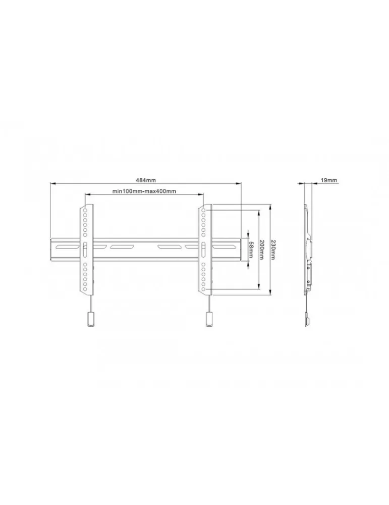 MULTIBRACKETS 6553 Super Slim fixed Multibrackets wall mount for LG OLED 32  - 65  screens MULTIBRACKETS MUL6553 | MusicGoodDe