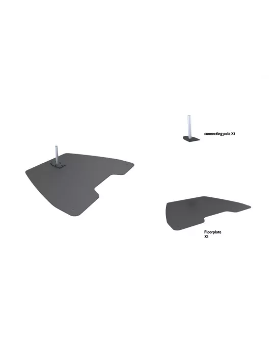 MULTIBRACKETS 2895 Embase en acier Multibrackets Pro Series Large Floorplate Ref: