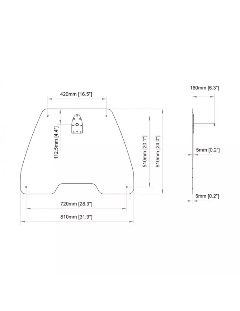 MULTIRACKETS 2895 Base de acero Multibrackets Pro Series Placa de suelo grande Ref  MULTIBRACKETS MUL2895 | MusicGoodDeal