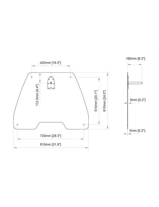 MULTIBRACKETS 2895 Sockel aus Stahl Multibrackets Pro Series Large Floorplate Ref  MULTIBRACKETS MUL2895 | MusicGoodDeal
