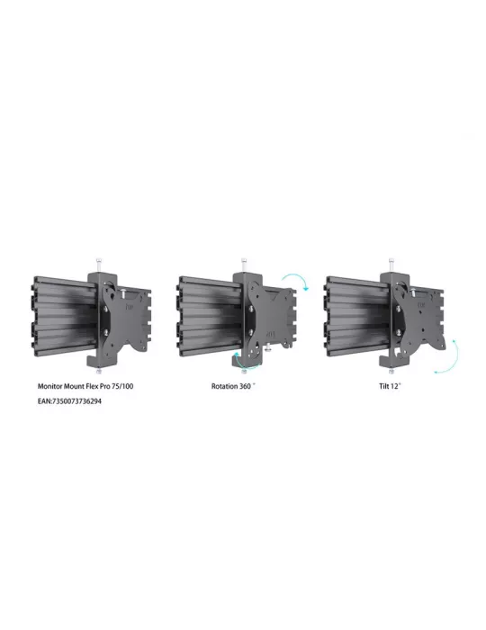 MULTIBRACKETS 5520 Table support Multibrackets Deskmount Column Pro 2x1 MBDM2x1U - 2 screens 15-32  VESA Max 100x100 MULTIBRAC