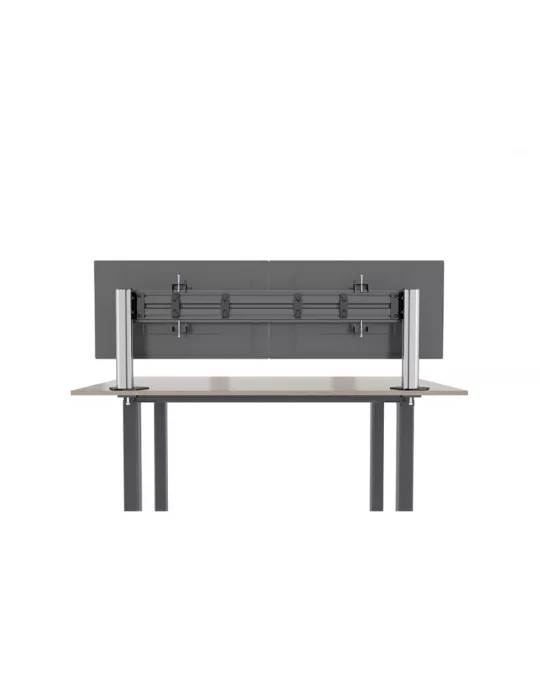 MULTIBRACKETS 5520 Support de table Multibrackets Deskmount Column Pro 2x1 MBDM2x1U - 2 écrans 15-32" VESA Max 100x100