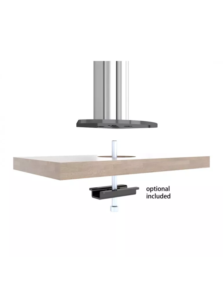 MULTIBRACKETS 5520 Table support Multibrackets Deskmount Column Pro 2x1 MBDM2x1U - 2 screens 15-32  VESA Max 100x100 MULTIBRAC