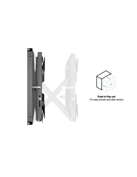 MULTIBRACKETS 0884 Support mural Multibrackets Public Video Wall Mount Push Small - écran 32" - 55" VESA Max 200x200