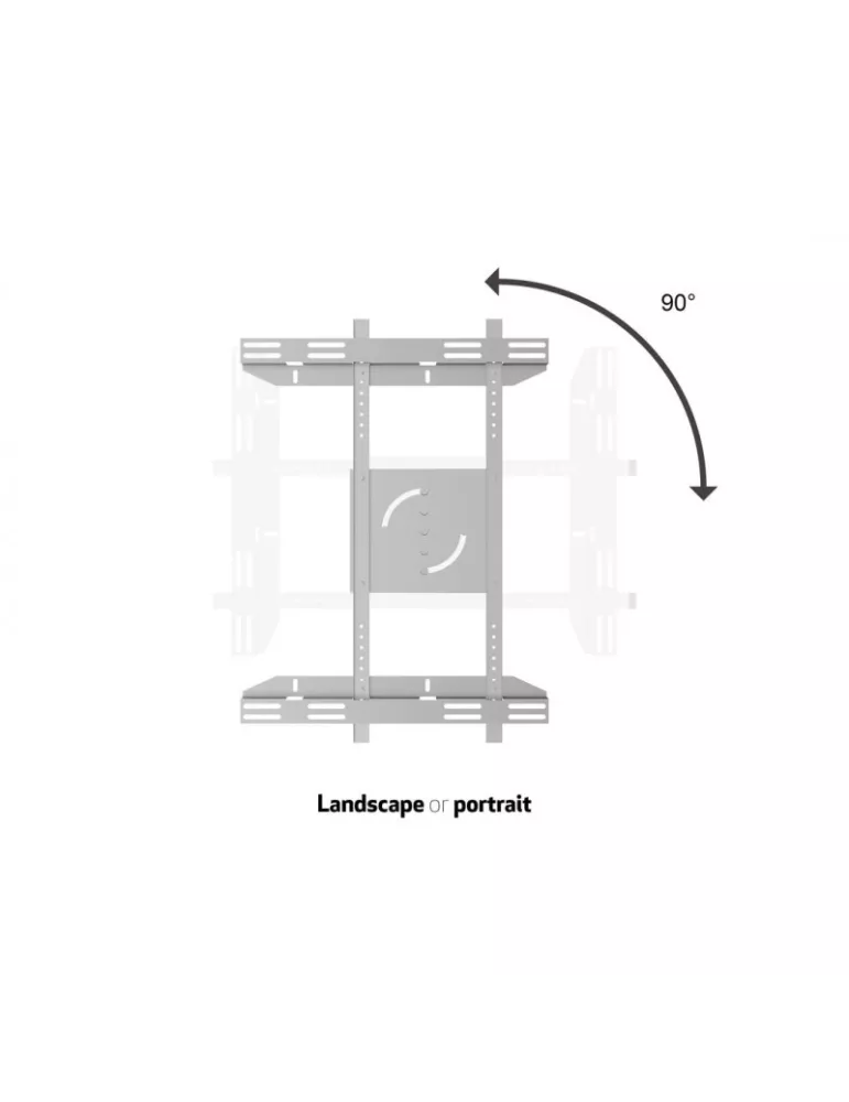 MULTIBRACKETS 6986 Bildschirmständer Multibrackets Public Display Stand Single Screen Mount Silber - Einzelbildschirm VESA Max