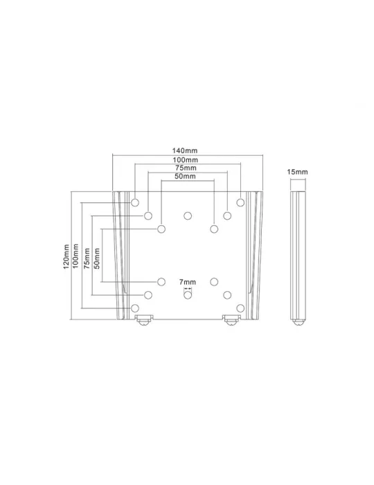 MULTIBRACKETS 2988 Multibrackets VESA Wallmount I VESA 50 75 100 REF  MULTIBRACKETS MUL2988 | MusicGoodDeal