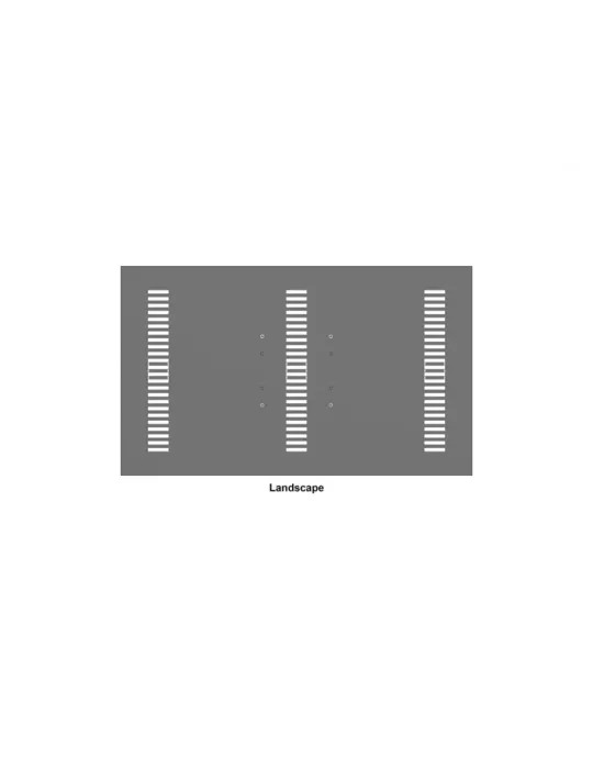 MULTIBRACKETS 1089 Plaque arrière caisson Multibrackets Enclosure Back Plate Small Black - 32  screen MULTIBRACKETS MUL1089 |