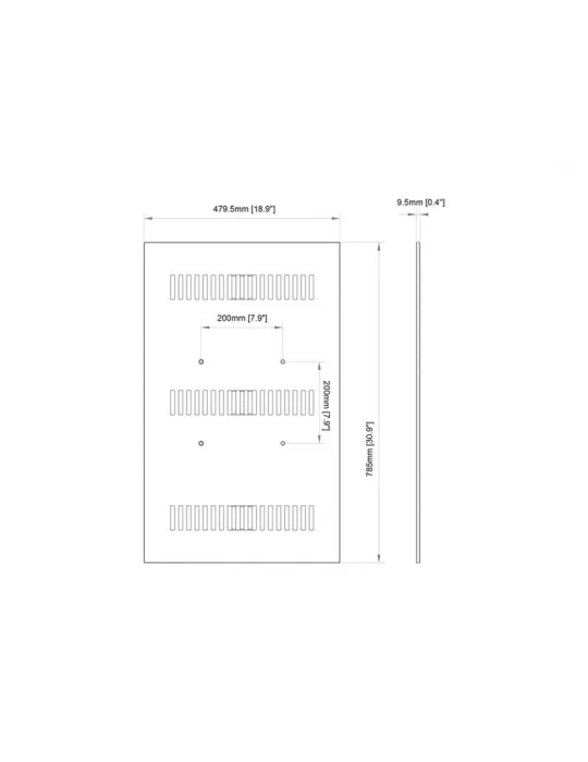 MULTIBRACKETS 1089 Rückplatte Gehäuse Multibrackets Enclosure Back Plate Small Black - 32 -Bildschirm MULTIBRACKETS MUL1089 |