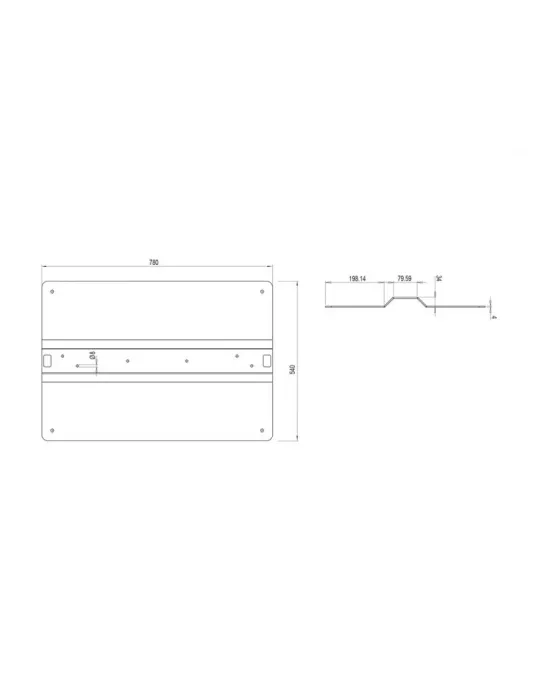 MULTIBRACKETS 7352 Embase en acier a fixer au sol Multibrackets Floorbase OM55N-D