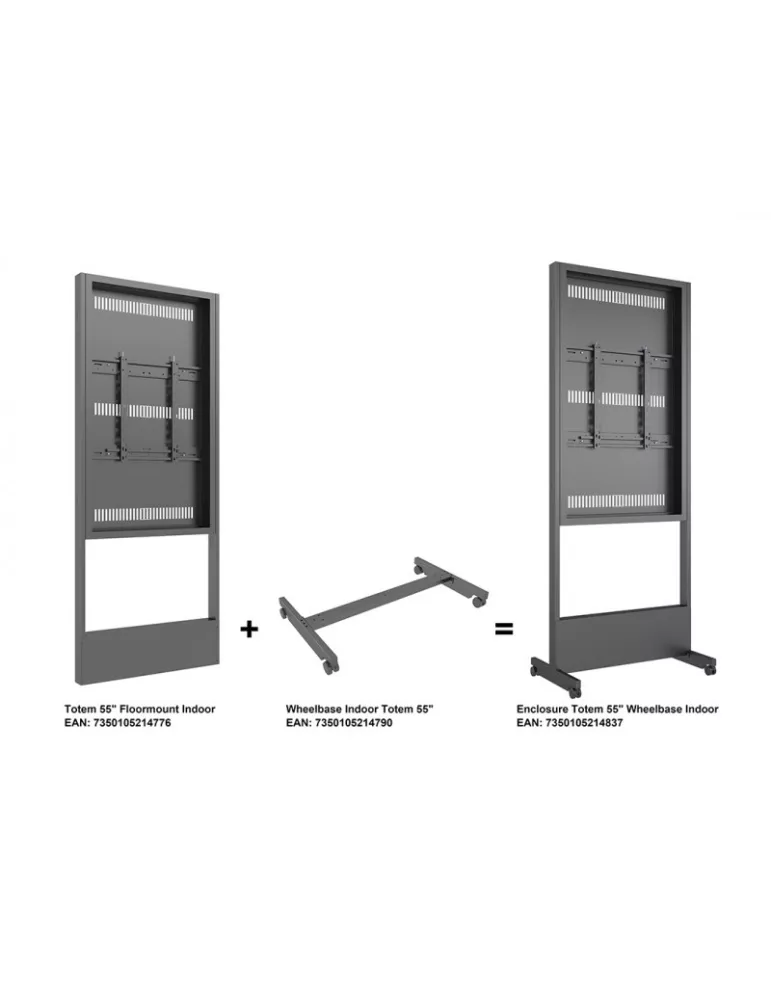 MULTIBRACKETS 4790 Support à roulette Totem Multibrackets Wheelbase Indoor Totem 55  MULTIBRACKETS MUL4790 | MusicGoodDeal
