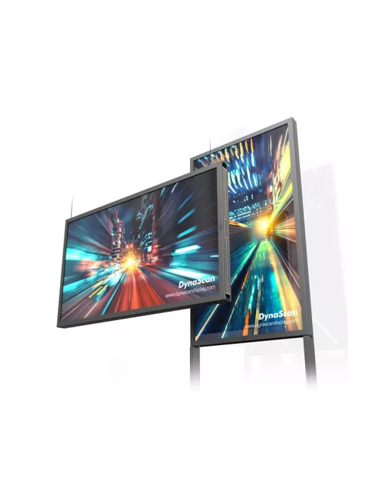 DYNASCAN DW551DR4 Monitor de 55  de doble cara LCD de alto brillo   D-LED Full HD 3000 1000 cd m² 24 7 DYNASCAN DYNDW551DR4 |