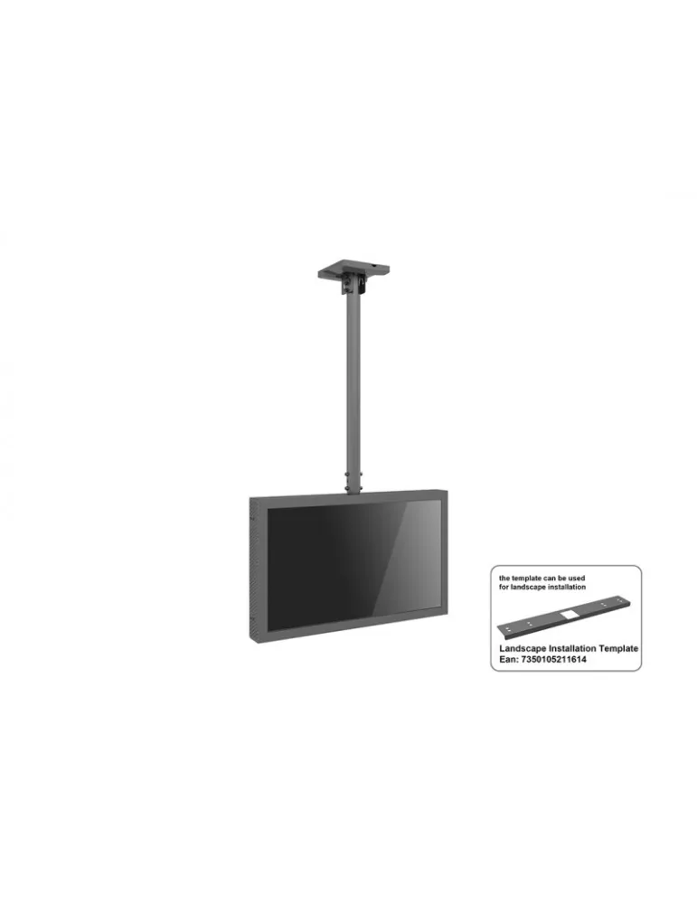 MULTIBRACKETS 5018 Caisson avec support plafond Multibrackets Enclosure 32  Ceiling Small Black MULTIBRACKETS MUL5018 | MusicG