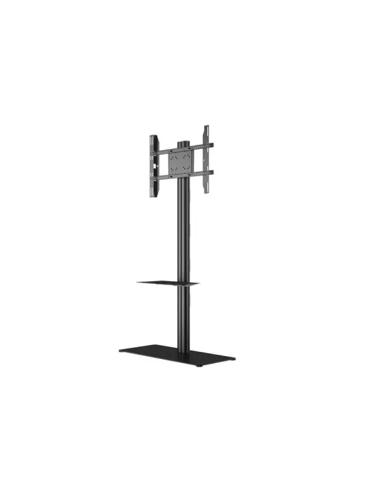 MULTIBRACKETS 6862 Floor stand   shelf included Multibrackets Display Stand 180 Single Black w Floorbase Shelf - screen 24 -65