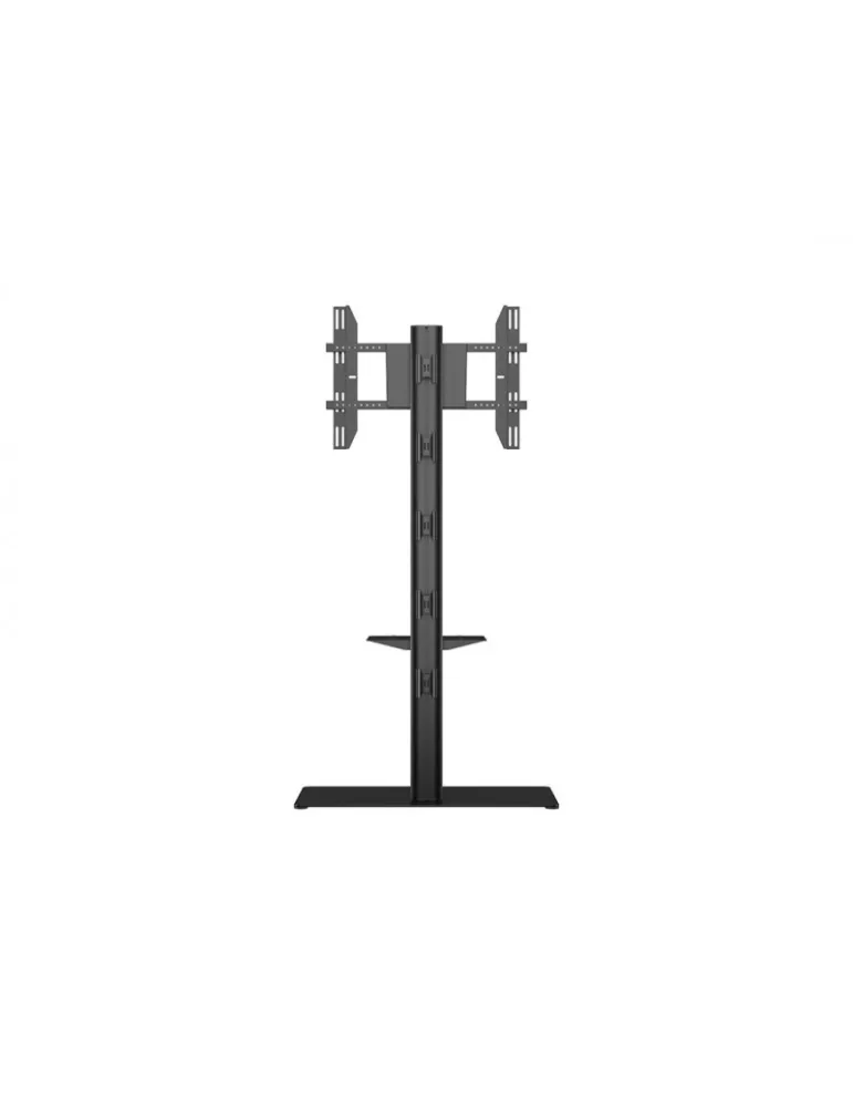 MULTIBRACKETS 6862 Floor stand   shelf included Multibrackets Display Stand 180 Single Black w Floorbase Shelf - screen 24 -65
