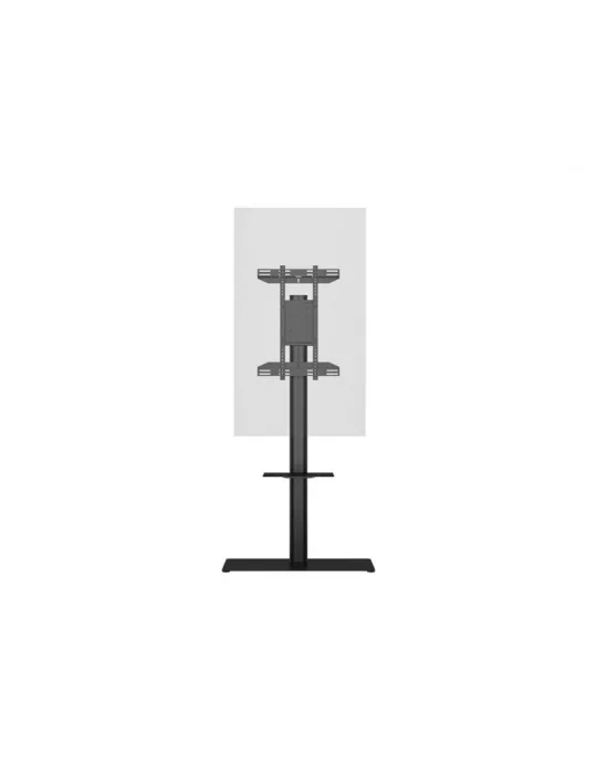 MULTIBRACKETS 6862 Floor stand   shelf included Multibrackets Display Stand 180 Single Black w Floorbase Shelf - screen 24 -65