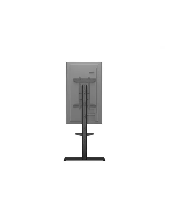 MULTIBRACKETS 6862 Floor stand   shelf included Multibrackets Display Stand 180 Single Black w Floorbase Shelf - screen 24 -65