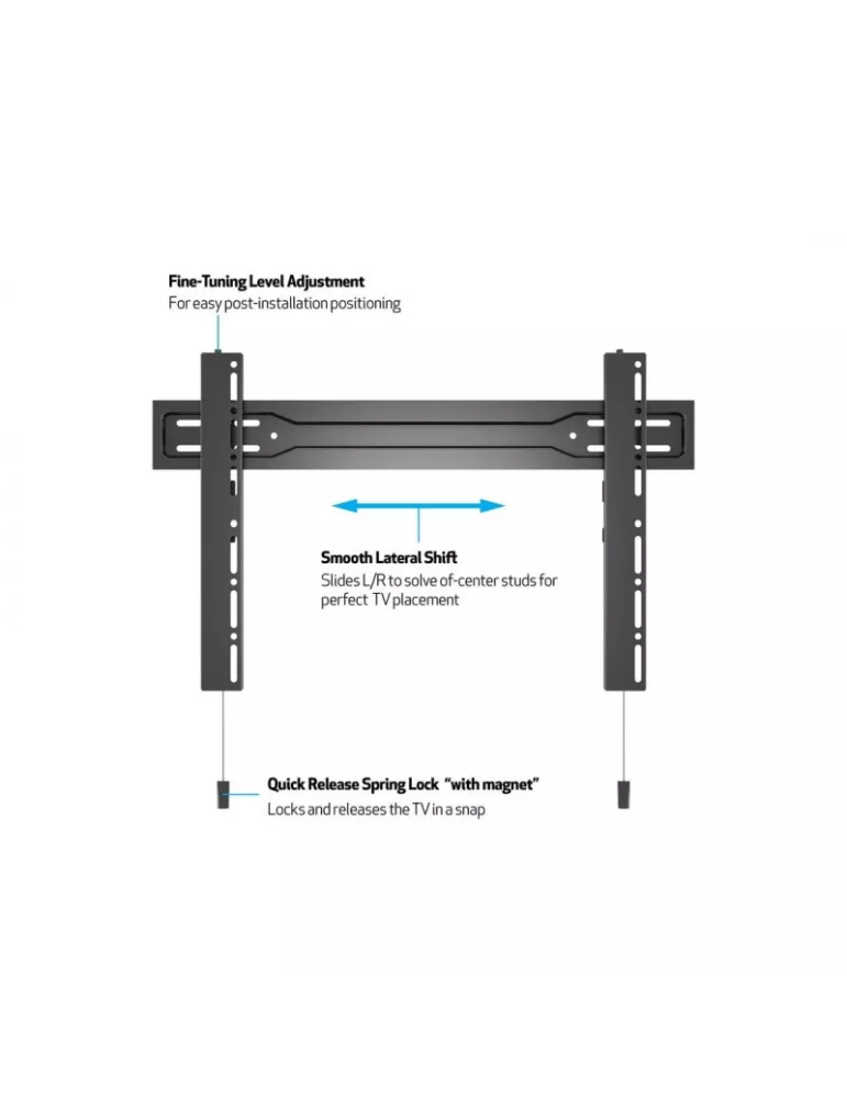 MULTIBRACKETS 5563 Fixed wall mount Multibrackets VESA Wallmount Super Slim Fixed 600 Max MULTIBRACKETS MUL5563 | MusicGoodDea