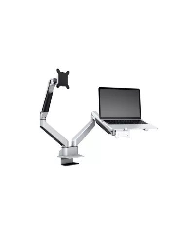 MULTIBRACKETS 1904 Table stand with computer support Multibrackets Gas Lift Arm Dual Arm w. Laptop Holder - 15 - 32  screen VE