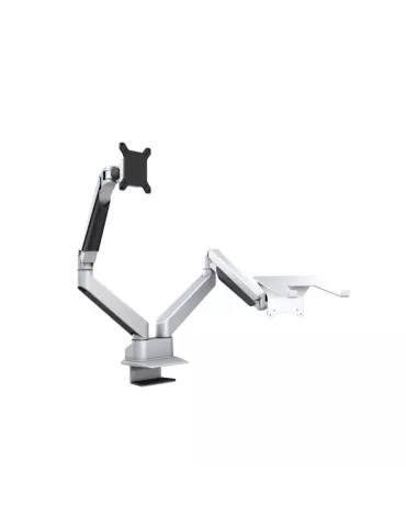 MULTIBRACKETS 1904 Support de table avec support ordinateur Multibrackets Gas Lift Arm Dual Arm w. Laptop Holder - écran 15"- 3 2