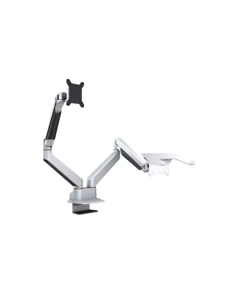 MULTIBRACKETS 1904 Table stand with computer support Multibrackets Gas Lift Arm Dual Arm w. Laptop Holder - 15 - 32  screen VE