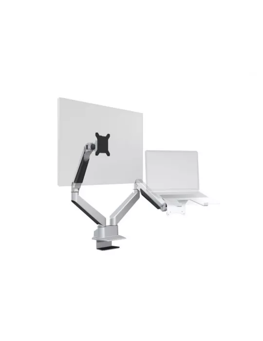 MULTIBRACKETS 1904 Table stand with computer support Multibrackets Gas Lift Arm Dual Arm w. Laptop Holder - 15 - 32  screen VE