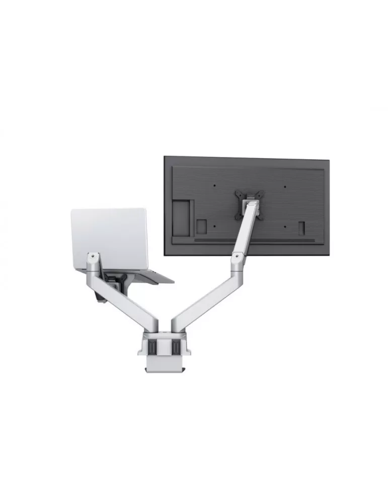 MULTIBRACKETS 1904 Table stand with computer support Multibrackets Gas Lift Arm Dual Arm w. Laptop Holder - 15 - 32  screen VE