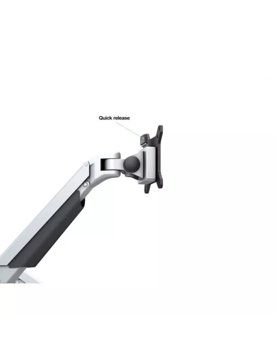 MULTIBRACKETS 1904 Support de table avec support ordinateur Multibrackets Gas Lift Arm Dual Arm w. Laptop Holder - écran 15"- 3