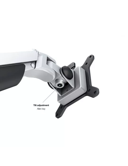 MULTIBRACKETS 1904 Support de table avec support ordinateur Multibrackets Gas Lift Arm Dual Arm w. Laptop Holder - écran 15"- 3