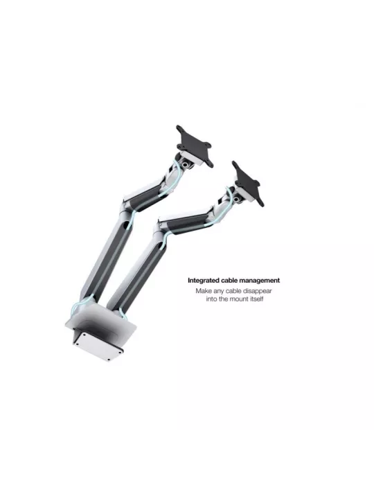 MULTIBRACKETS 1904 Tischständer mit Computerhalterung Multibrackets Gas Lift Arm Dual Arm w. Laptop Holder - Bildschirm 15 - 3
