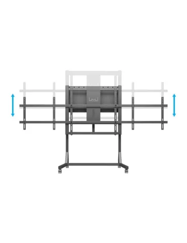 MULTIBRACKETS 0440 Support à roulettes motorisé Multibrackets Motorized Floorstand Dual Screen 160 kg Black SD - écran 84  VES 2