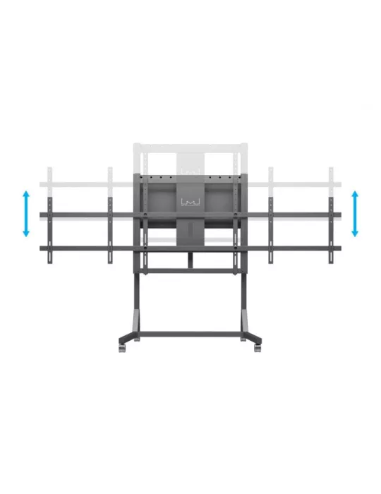 MULTIBRACKETS 0440 Support à roulettes motorisé Multibrackets Motorized Floorstand Dual Screen 160 kg Black SD - écran 84  VES