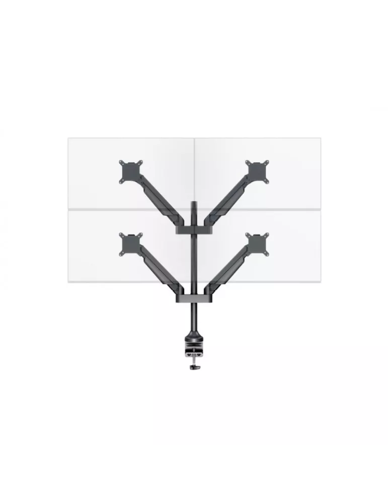 MULTIBRACKETS 7235 Support de table quadruple Multibrackets Gas Lift Arm Quad pour écran 15"- 32" Charge 10Kg Vesa Max 100x100