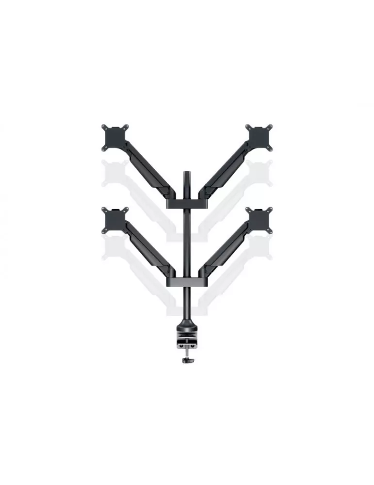 MULTIBRACKETS 7235 Support de table quadruple Multibrackets Gas Lift Arm Quad pour écran 15 - 32  Charge 10Kg Vesa Max 100x100