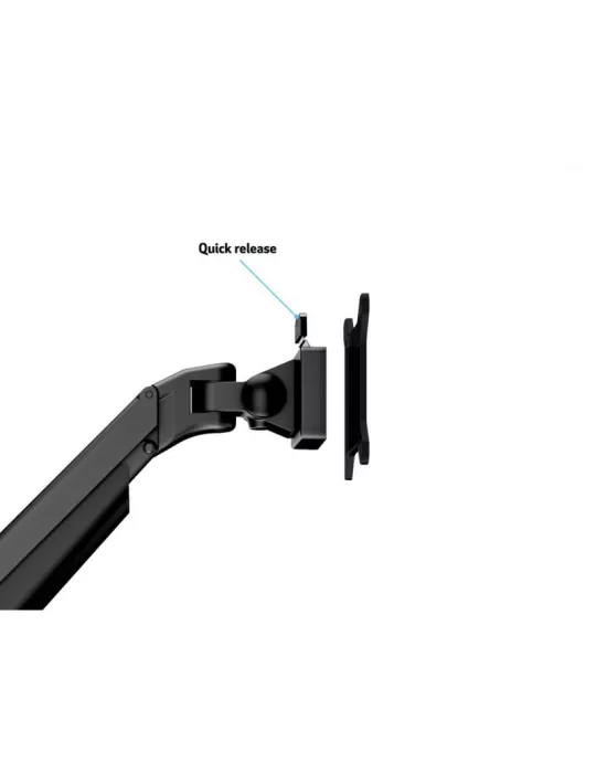 MULTIBRACKETS 7235 Support de table quadruple Multibrackets Gas Lift Arm Quad pour écran 15"- 32" Charge 10Kg Vesa Max 100x100