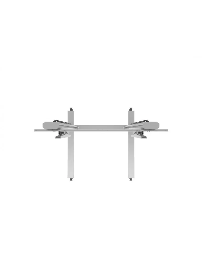 MULTIBRACKETS 2722 Support mobile Multibrackets Display Stand 180 Dual Pillar Wheelbase Silver - écran 70"-110" VESA Max 800x60