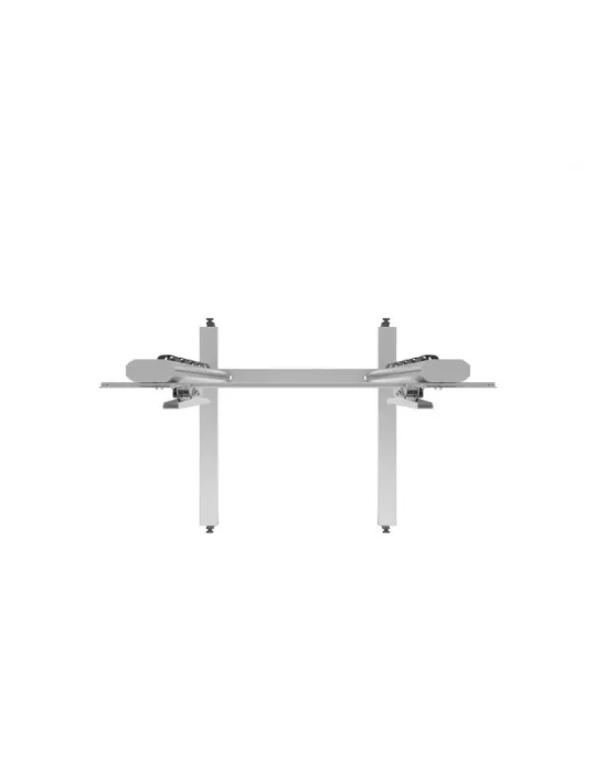 MULTIBRACKETS 2722 Mobiler Ständer Multibrackets Display Stand 180 Dual Pillar Wheelbase Silber - Bildschirm 70 -110  VESA Max