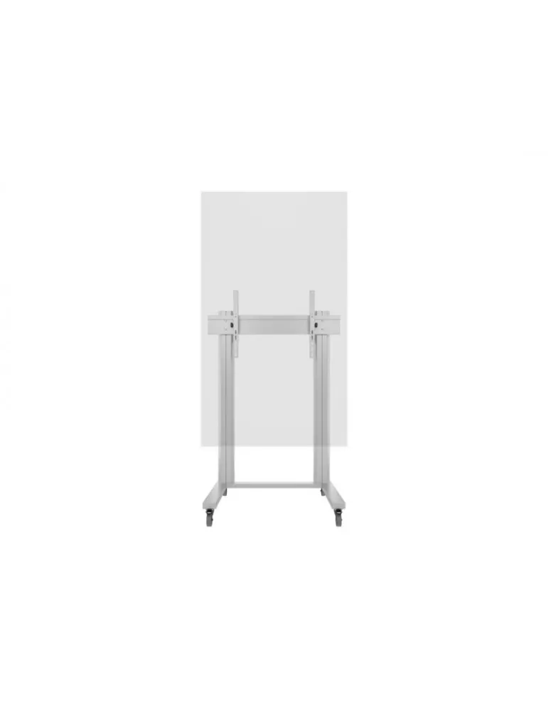 MULTIBRACKETS 2722 Mobiler Ständer Multibrackets Display Stand 180 Dual Pillar Wheelbase Silber - Bildschirm 70 -110  VESA Max