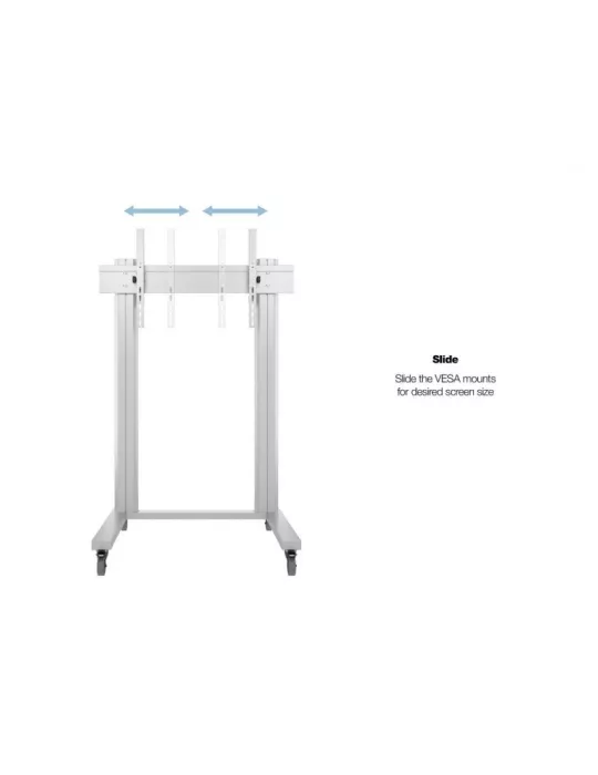 MULTIBRACKETS 2722 Soporte móvil Multibrackets Display Stand 180 Dual Pillar Wheelbase Silver - pantalla 70 -110  VESA Max 800