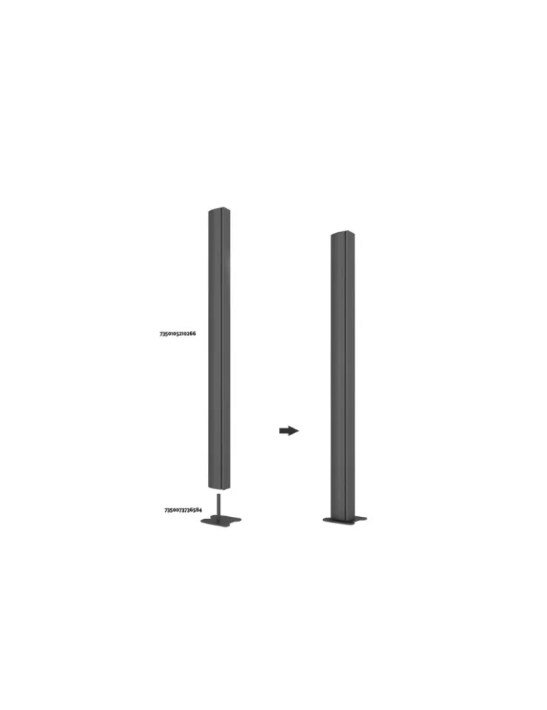 MULTIBRACKETS 0266 Extension tube Multibrackets Column 180cm REF   MULTIBRACKETS MUL0266 | MusicGoodDeal
