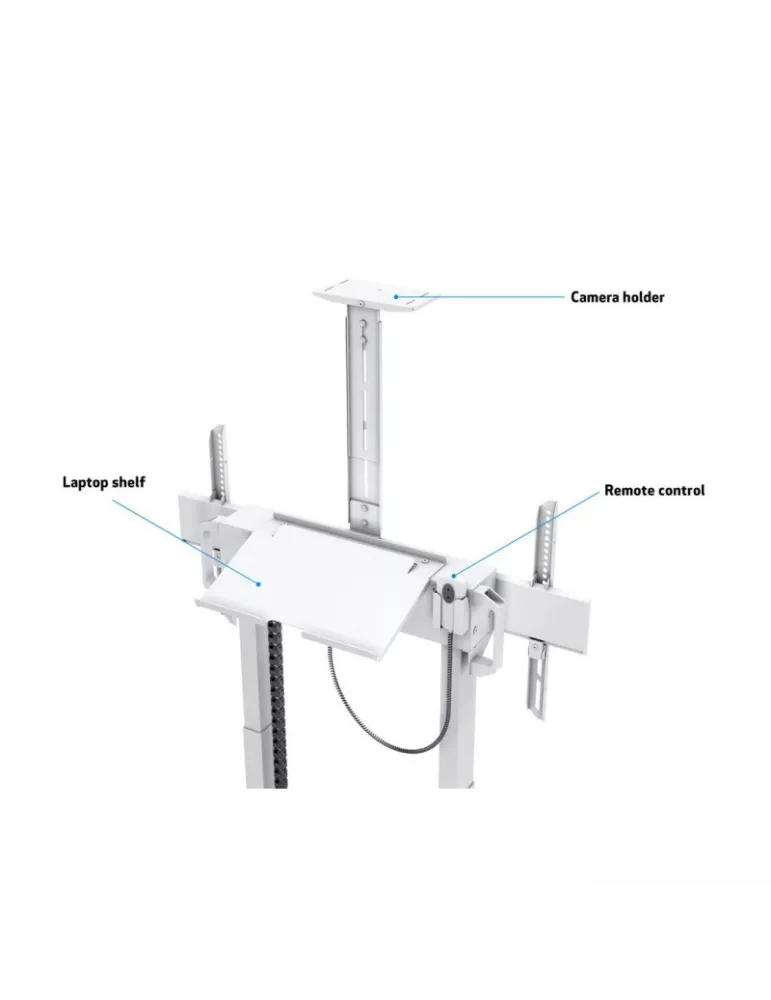 MULTIBRACKETS 6782 Support mobile motorisé  FloorStand Ecran de 42" - 100" - 120kg Vesa Max 800x400 Rack & Support Camera inscl