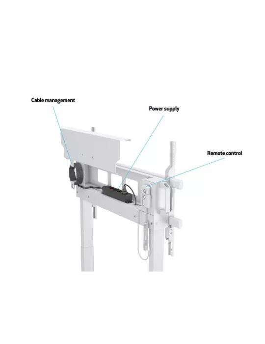 MULTIBRACKETS 0167 Motorized wheel mount size XL for LCD   LED screens from 55  - 110  load capacity 150kg Vesa Max 1000x600 M