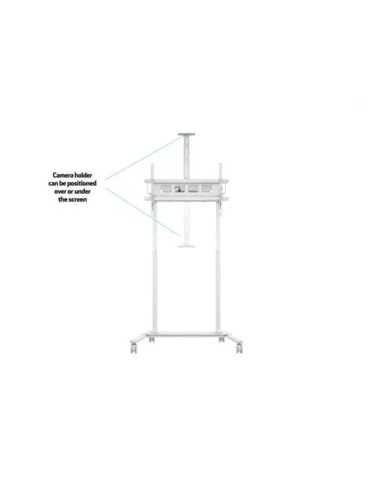 MULTIBRACKETS 0167 Motorisierter Rollständer Größe XL für LCD-   LED-Bildschirme von 55  - 110  Tragkraft 150kg Vesa Max 1000x