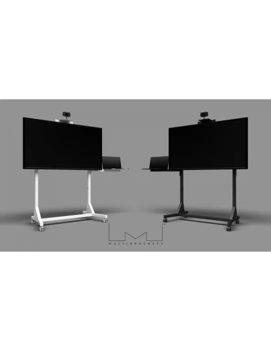 MULTIBRACKETS 2838 Support à roulettes Multibrackets Manual Floorstand 130 kg - écran 55 -110  Blanc Vesa Max 900x600 MULTIBRA