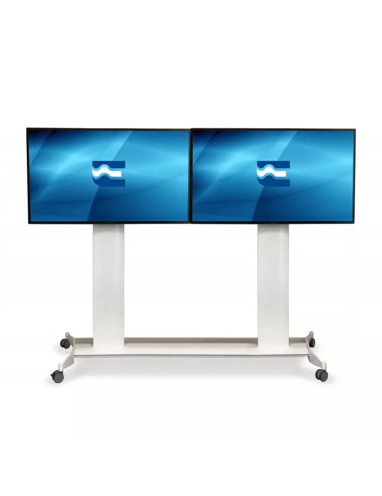 EUROMET 18886 Support sol mobile  DOUBLE SLIDE  Ecran Vesa Max 800x400