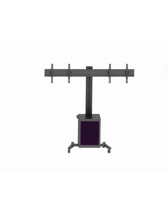 MULTIBRACKETS 7785 Soporte móvil inclinable Multibrackets Public Display Stand 180 Dual MediaBox4 Negro - 2 pantallas 40 -55