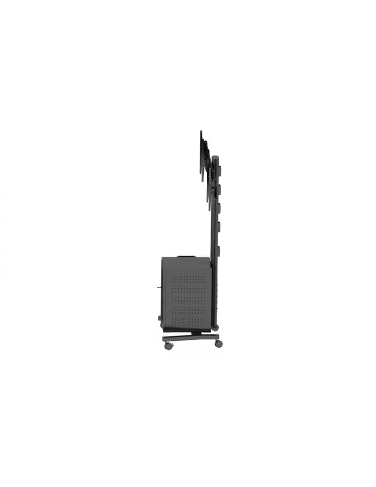 MULTIBRACKETS 7785 Support mobile inclinable Multibrackets Public Display Stand 180 Dual MediaBox4 Black - 2 écrans 40"-55" VES