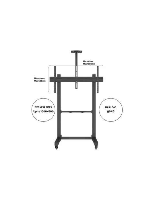 MULTIBRACKETS 9103 Soporte móvil con soporte para cámara incluido Multibrackets MBF1U 150 Floorstand Pro - Pantalla 65 -100  V