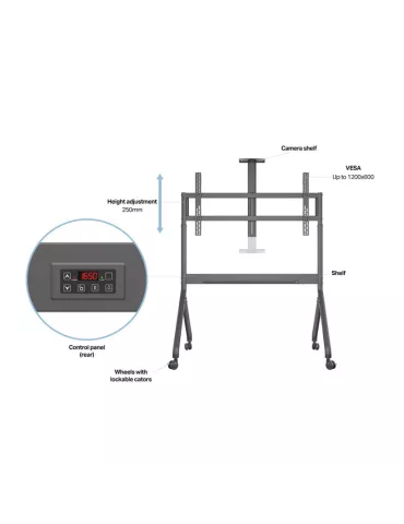 MULTIBRACKETS 8229 Support mobile Motorisé  Collaboration Floorstand 65-100'' REF: 2
