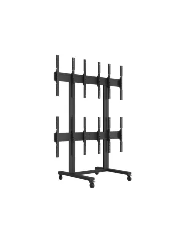MULTIBRACKETS 1824 Soporta videowall móvil en modo retrato Multibrackets Public Video Wall Stand - 6 pantallas 40 -55  VESA Ma